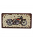Klub ścienny garaż USA Vintage Metal malarstwo tabliczka emaliowana plakietki emaliowane Route 66 numer samochodu tablica rejest