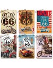 Route 66 znak blaszany Vintage metalowy znak plakietka metalowa Vintage Retro garaż dekoracje ścienne dla Bar Pub Club Man jaski