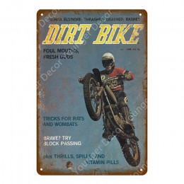TT Isle Of Man metalowy plakat Retro wyścigi motocyklowe tablica ścienna artystyczny obraz płyta Pub Bar garaż Home Decor Vintag