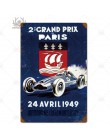 Vintage Racing metalowy plakat metalowa plakietka z napisem Metal Vintage Home Man Cave Decor dekoracyjna płyta żeliwna dekoracj