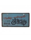 Klub ścienny garaż USA Vintage Metal malarstwo tabliczka emaliowana plakietki emaliowane Route 66 numer samochodu tablica rejest
