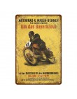 TT Isle Of Man metalowy plakat Retro wyścigi motocyklowe tablica ścienna artystyczny obraz płyta Pub Bar garaż Home Decor Vintag