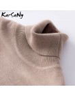 Sweter z golfem kobiety Plus rozmiar wełniany, długi rękaw damski sweter z kaszmiru kobiety Pull Femme Hiver swetry damskie 2019