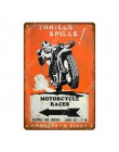 TT Isle Of Man metalowy plakat Retro wyścigi motocyklowe tablica ścienna artystyczny obraz płyta Pub Bar garaż Home Decor Vintag