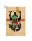 Jagermeister metalowy znak znaki blaszane metalowa płytka tablica metalowa Vintage Pub Bar człowiek jaskinia dekoracje ścienne