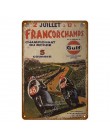 TT Isle Of Man metalowy plakat Retro wyścigi motocyklowe tablica ścienna artystyczny obraz płyta Pub Bar garaż Home Decor Vintag