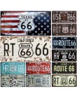 66 Route Group tablica rejestracyjna metalowa płytka numer samochodu znaki blaszane Bar Pub Cafe Home Decor metalowy znak garaż 