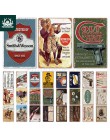Pistolety Vintage znak puszka tablica metalowa Vintage Retro metalowy znak dekoracje ścienne dla człowieka jaskinia pistolet skl