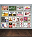 Klasyczny napój piwo metalowy plakat whisky tablica Vintage Pub znaki blaszane dekoracje ścienne dla Bar Club Man jaskinia płytk