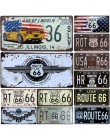 66 Route Group tablica rejestracyjna metalowa płytka numer samochodu znaki blaszane Bar Pub Cafe Home Decor metalowy znak garaż 