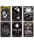 Tarot metalowy plakat tablica Metal Vintage medium metalowy znak znak blaszany dekoracje ścienne do wróżenia sklep metalowy obra