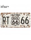 66 Route Group tablica rejestracyjna metalowa płytka numer samochodu znaki blaszane Bar Pub Cafe Home Decor metalowy znak garaż 