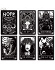 Tarot metalowy plakat tablica Metal Vintage medium metalowy znak znak blaszany dekoracje ścienne do wróżenia sklep metalowy obra