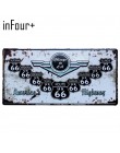 66 Route Group tablica rejestracyjna metalowa płytka numer samochodu znaki blaszane Bar Pub Cafe Home Decor metalowy znak garaż 
