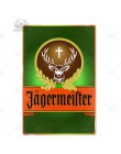 Jagermeister metalowy znak znaki blaszane metalowa płytka tablica metalowa Vintage Pub Bar człowiek jaskinia dekoracje ścienne