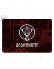 Jagermeister metalowy znak znaki blaszane metalowa płytka tablica metalowa Vintage Pub Bar człowiek jaskinia dekoracje ścienne