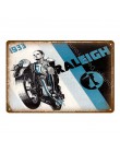 TT Isle Of Man metalowy plakat Retro wyścigi motocyklowe tablica ścienna artystyczny obraz płyta Pub Bar garaż Home Decor Vintag
