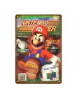 Japonia plakat z gry wideo Nintendo Power Super Mario naklejka ścienna Sega gry gracza ściana artystyczny obraz tablica wystrój 