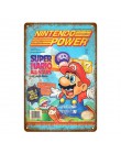 Japonia plakat z gry wideo Nintendo Power Super Mario naklejka ścienna Sega gry gracza ściana artystyczny obraz tablica wystrój 