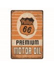 Vintage Motor Oil benzyna metalowe tabliczki plakat na blasze bar retro Pub wystrój garażu stacja benzynowa dekoracyjna tablica 