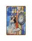 Retro Vintage Home Decor garaż metalowe tabliczki pin up dziewczyna plakat samochód motocykl samolot samolot z Sexy Lady naklejk