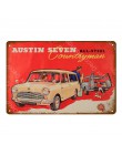 Amerykański autobus ciężarowy samochód metalowa tablica Vintage znaki blaszane Pub Bar dekoracja do garażu Hot Rod plakat dekora