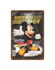 Japonia plakat z gry wideo Nintendo Power Super Mario naklejka ścienna Sega gry gracza ściana artystyczny obraz tablica wystrój 