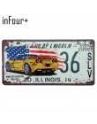66 Route Group tablica rejestracyjna metalowa płytka numer samochodu znaki blaszane Bar Pub Cafe Home Decor metalowy znak garaż 