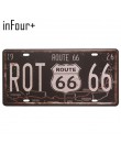 66 Route Group tablica rejestracyjna metalowa płytka numer samochodu znaki blaszane Bar Pub Cafe Home Decor metalowy znak garaż 