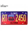 66 Route Group tablica rejestracyjna metalowa płytka numer samochodu znaki blaszane Bar Pub Cafe Home Decor metalowy znak garaż 
