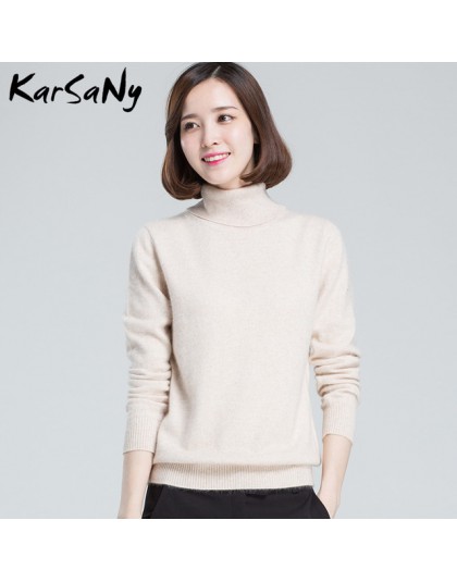 Sweter z golfem kobiety Plus rozmiar wełniany, długi rękaw damski sweter z kaszmiru kobiety Pull Femme Hiver swetry damskie 2019