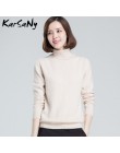 Sweter z golfem kobiety Plus rozmiar wełniany, długi rękaw damski sweter z kaszmiru kobiety Pull Femme Hiver swetry damskie 2019