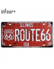 66 Route Group tablica rejestracyjna metalowa płytka numer samochodu znaki blaszane Bar Pub Cafe Home Decor metalowy znak garaż 