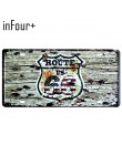 66 Route Group tablica rejestracyjna metalowa płytka numer samochodu znaki blaszane Bar Pub Cafe Home Decor metalowy znak garaż 