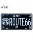 66 Route Group tablica rejestracyjna metalowa płytka numer samochodu znaki blaszane Bar Pub Cafe Home Decor metalowy znak garaż 