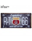 66 Route Group tablica rejestracyjna metalowa płytka numer samochodu znaki blaszane Bar Pub Cafe Home Decor metalowy znak garaż 