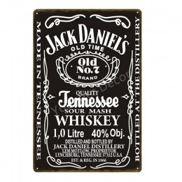 Klasyczny napój piwo metalowy plakat whisky tablica Vintage Pub znaki blaszane dekoracje ścienne dla Bar Club Man jaskinia płytk