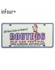 66 Route Group tablica rejestracyjna metalowa płytka numer samochodu znaki blaszane Bar Pub Cafe Home Decor metalowy znak garaż 