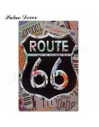 Route 66 znak blaszany Vintage metalowy znak plakietka metalowa Vintage Retro garaż dekoracje ścienne dla Bar Pub Club Man jaski