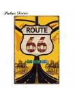 Route 66 znak blaszany Vintage metalowy znak plakietka metalowa Vintage Retro garaż dekoracje ścienne dla Bar Pub Club Man jaski