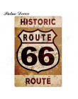 Route 66 znak blaszany Vintage metalowy znak plakietka metalowa Vintage Retro garaż dekoracje ścienne dla Bar Pub Club Man jaski