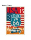 Route 66 znak blaszany Vintage metalowy znak plakietka metalowa Vintage Retro garaż dekoracje ścienne dla Bar Pub Club Man jaski