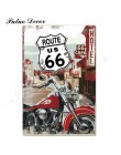 Route 66 znak blaszany Vintage metalowy znak plakietka metalowa Vintage Retro garaż dekoracje ścienne dla Bar Pub Club Man jaski