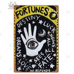 Tarot metalowy plakat tablica Metal Vintage medium metalowy znak znak blaszany dekoracje ścienne do wróżenia sklep metalowy obra