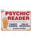 Tarot metalowy plakat tablica Metal Vintage medium metalowy znak znak blaszany dekoracje ścienne do wróżenia sklep metalowy obra