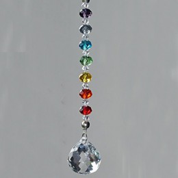 1 sztuk 20mm 30mm 40mm kryształowy pryzmat piłka czakry kolory Rondelle koraliki Strand projekt Rainbow Suncatcher Chrismas deko
