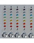 1 sztuk 20mm 30mm 40mm kryształowy pryzmat piłka czakry kolory Rondelle koraliki Strand projekt Rainbow Suncatcher Chrismas deko
