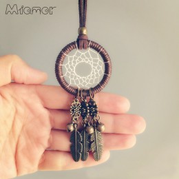 MIAMOR New Fashion Vintage Mini Dreamcatcher Handmade łapacz snów naszyjnik prezent dla dziewczyny ornament dekoracyjny AmorNC00