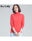 Sweter z golfem kobiety Plus rozmiar wełniany, długi rękaw damski sweter z kaszmiru kobiety Pull Femme Hiver swetry damskie 2019
