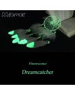 MIAMOR Indian fluorescencja Dreamcatcher Noctilucous wiatr kuranty i domu ściany wiszący wisiorek ornament łapacz snów prezent A